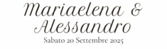Matrimonio di Mariaelena e Alessandro